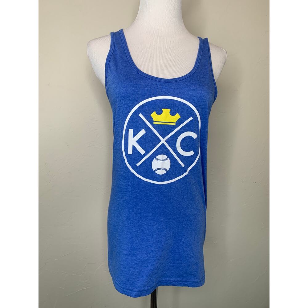 Kansas City Royals Graphic Tank Top Sz Small Crown Sportswear Summer